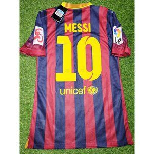 Messi Barcelona 2013 2014 PLAYER ISSUE CHINESE NEW YEAR Soccer Jersey BNWT M